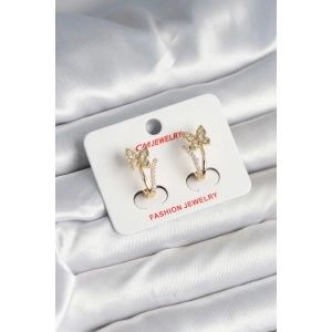 Pirinç Gold Renk Zirkon Taşlı Model Kadın Yüzük - TJ-BKP11248