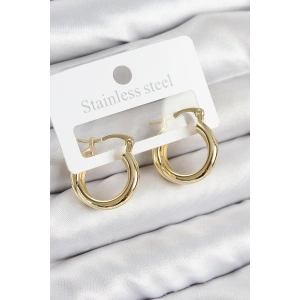 Pirinç Halka Model Gold Renk Kadın Küpe - TJ-BKP11010