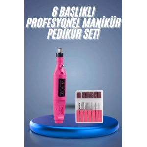 Profesyonel Manikür Pedikür Seti Törpü Makinesi Protez Tırnak Çıkarma