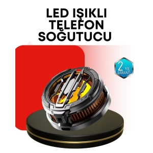 RGB Işıklı Sessiz Fanlı Telefon Soğutucu