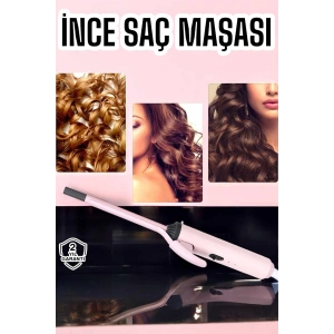 Saç Maşası 10MM İnce Bukleler İçin Yıpranma Önleyici İyon Özelliği