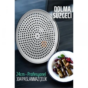 Sarma Dolma Süzgeci 24 cm 304 Paslanmaz Çelik