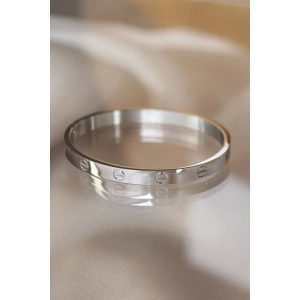 Silver Renk Çelik Bilezik - TJ-BB3569