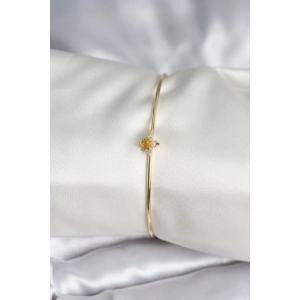 Sinek Figürlü Gold Renk Pirinç Kadın Bileklik