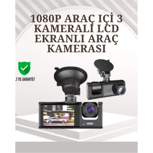 TA-01 1080P Ön 720P Arka ve İç Kamera Sistemli DVR