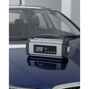 Taşınabilir Akü Takviye Cihazı Dijital Ha Kompresörü Powerbank ve LED Fener Bir Arada