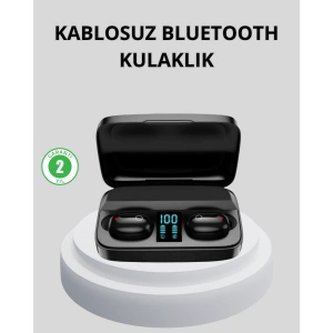 TWS Bluetooth Kulaklık 1800mAh Şarj Kutulu Dijital Ekranlı
