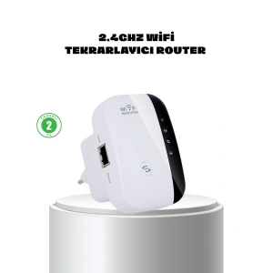 WiFi Sinyal Güçlendirici 2.4G Repeater Yüksek Çekim Kapasiteli