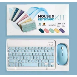 ZR20Km Mavi Kablosuz Klavye Mouse Set