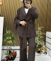 Blazer Şal Detaylı Takım