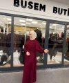 Merve Elbise Bordo