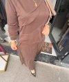 Alina İkili Takım Kahverengi