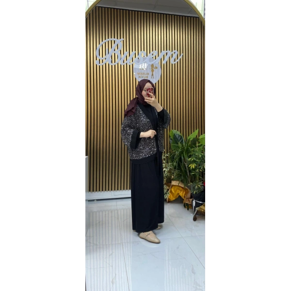 Pullu 3 Lü Takım Siyah