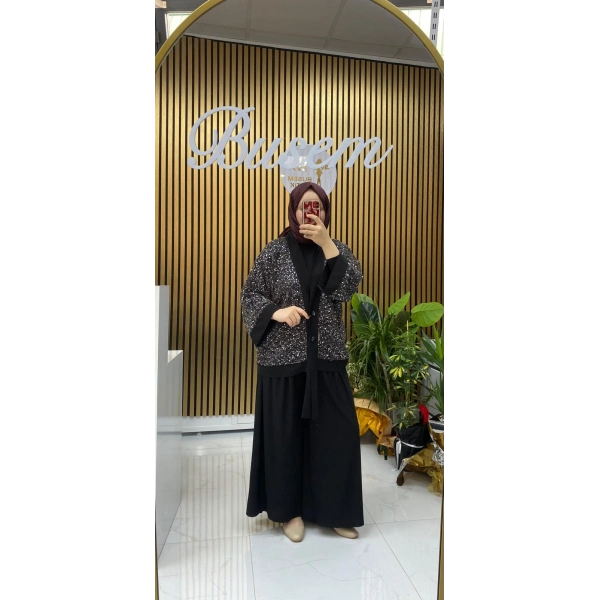 Pullu 3 Lü Takım Siyah