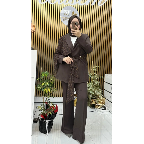 Blazer Şal Detaylı Takım