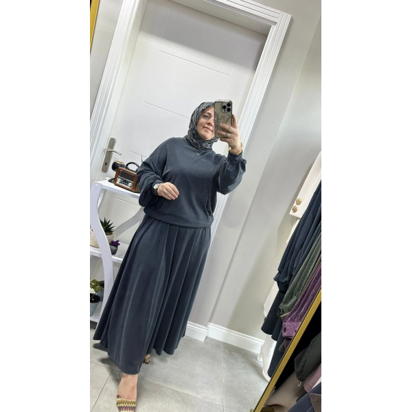 En Viral Etekli Takım Antrasit