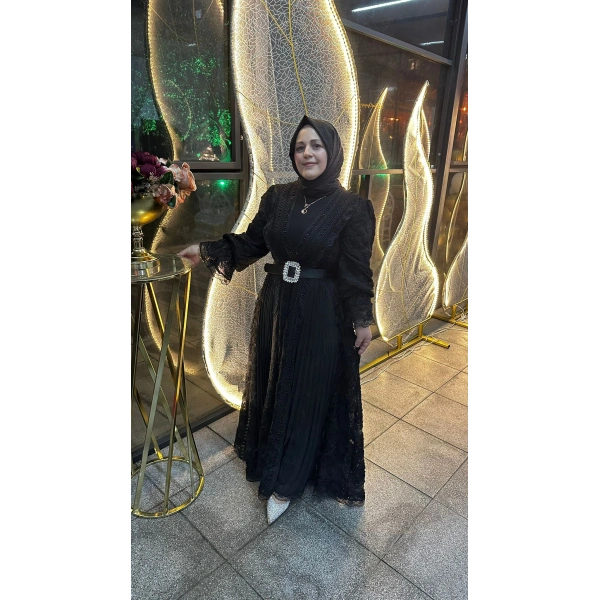 İthal Kemerli Elbise