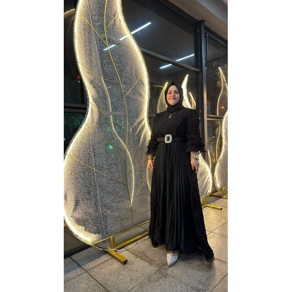 İthal Kemerli Elbise