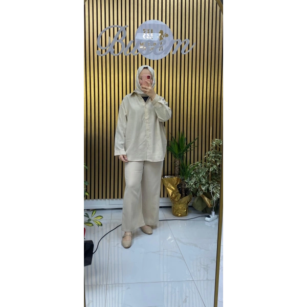 Kupra İkili Takım Bej