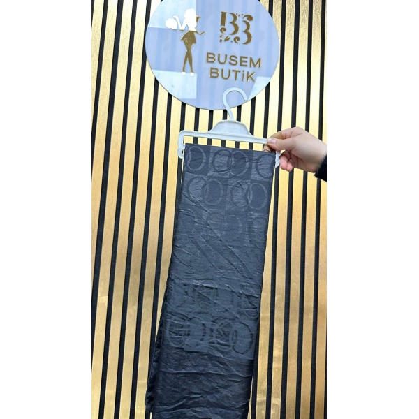 İmannur Desen Şal Siyah