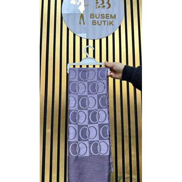 İmannur Desen Şal Mor