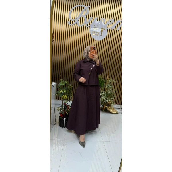 Pera Etekli Takım Bordo