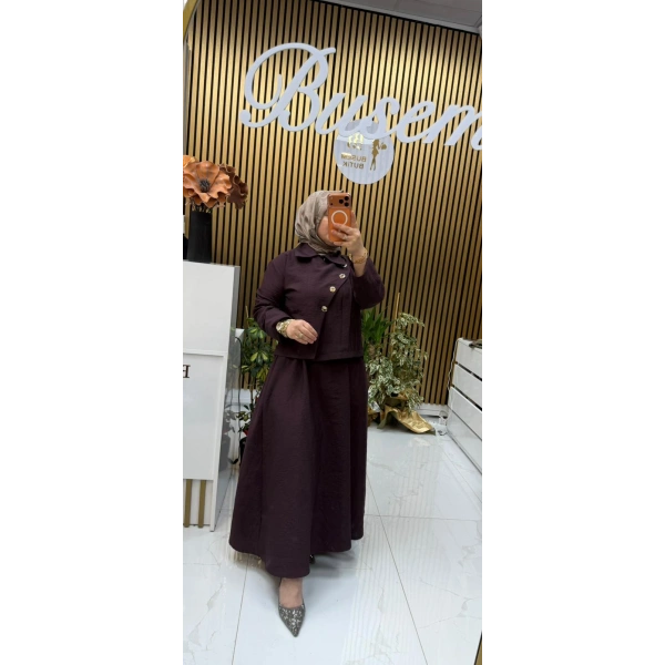 Pera Etekli Takım Bordo