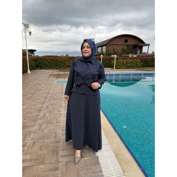 Lina etekli takım Lacivert