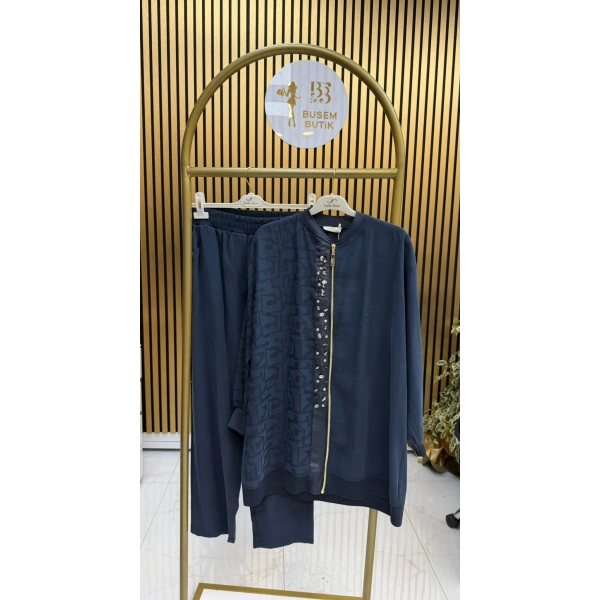 Duru İkili Pantolonlu Takım Lacivert