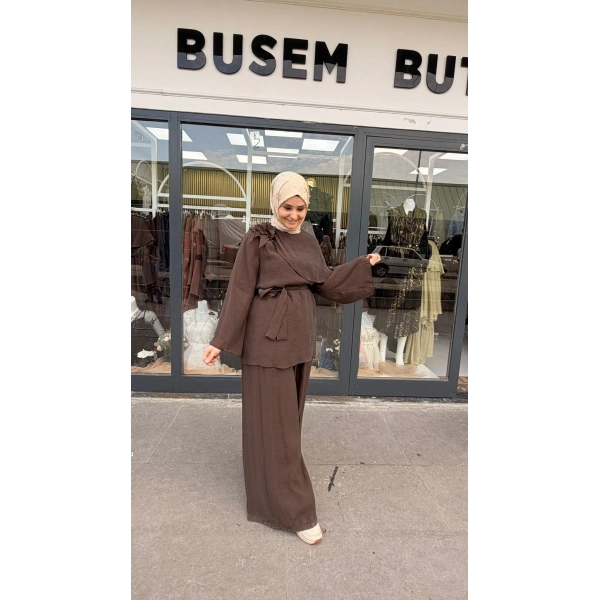 Alya İkili Pantolonlu Takım