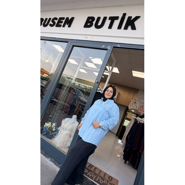 Masal Gömlek Bebe Mavisi