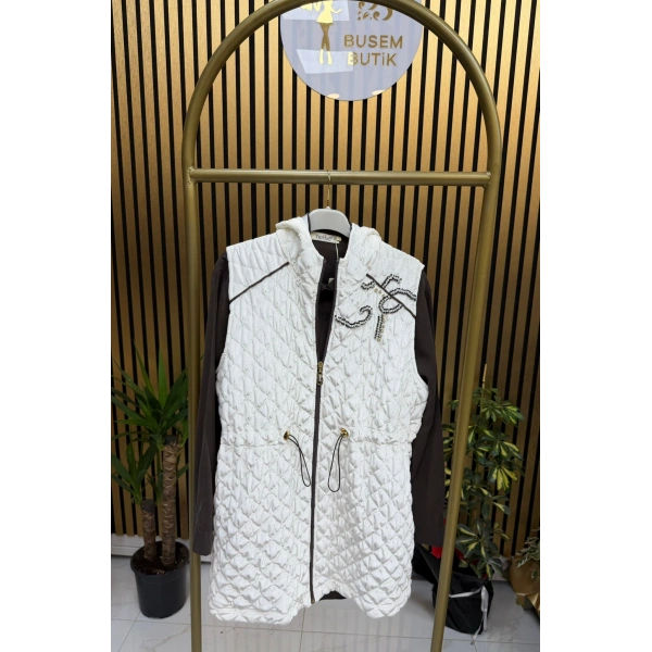 Beyaz Vesta Yelek