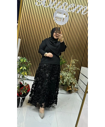 Güllü Viral Takım Siyah