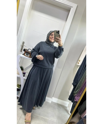 En Viral Etekli Takım Antrasit