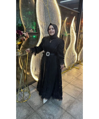 İthal Kemerli Elbise