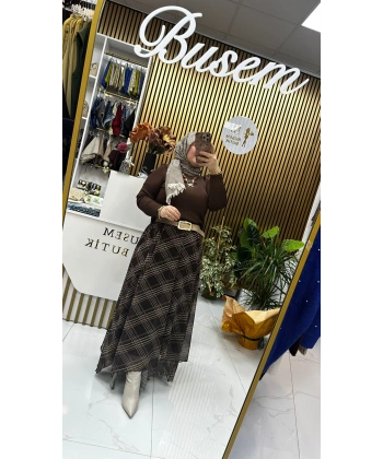 Şifon Simetrik Etek