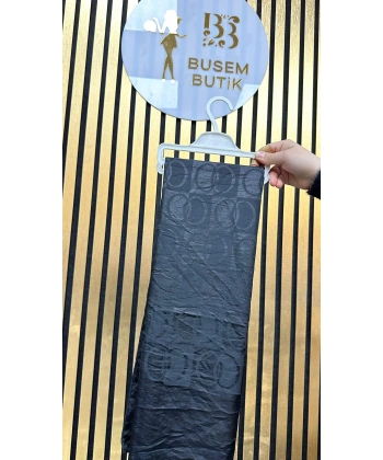 İmannur Desen Şal Siyah