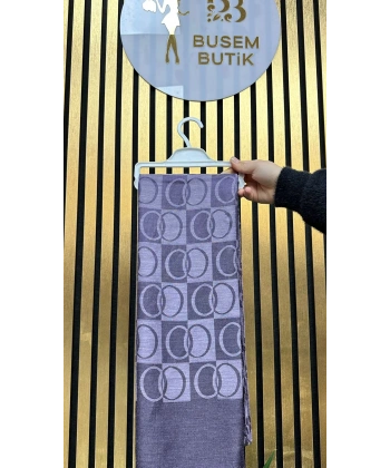 İmannur Desen Şal Mor