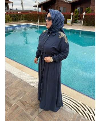 Hilal elbise lacivert