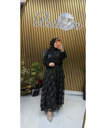 İnci İthal Etek Siyah