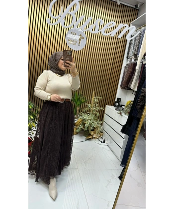 Kadife Etek Kahverengi