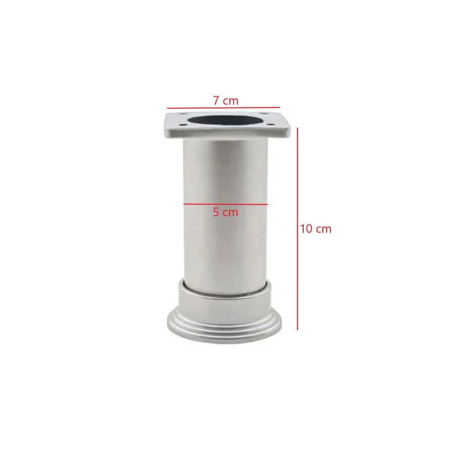 10 Cm Gri Ayarlanabilir Sütun Ayak Tv Ünitesi, Koltuk, Dolap Ayağı, Mobilya Yükseltici