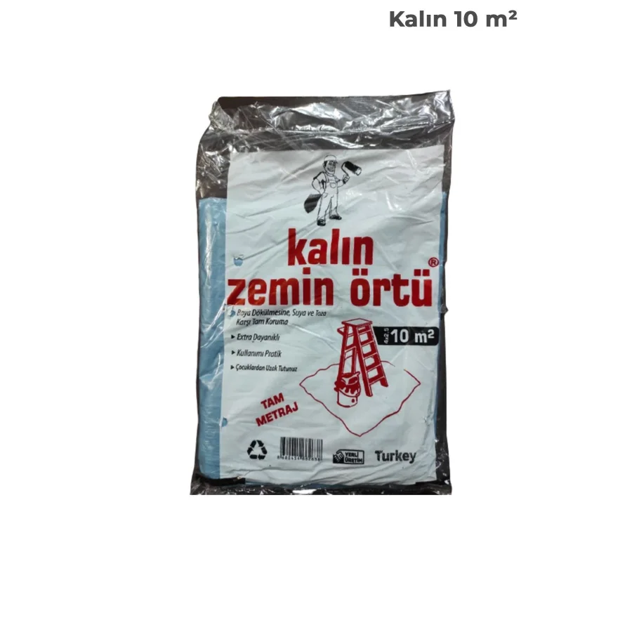 10 M2 Kalın Hışır Örtü Koruyucu Branda Boya Örtüsü