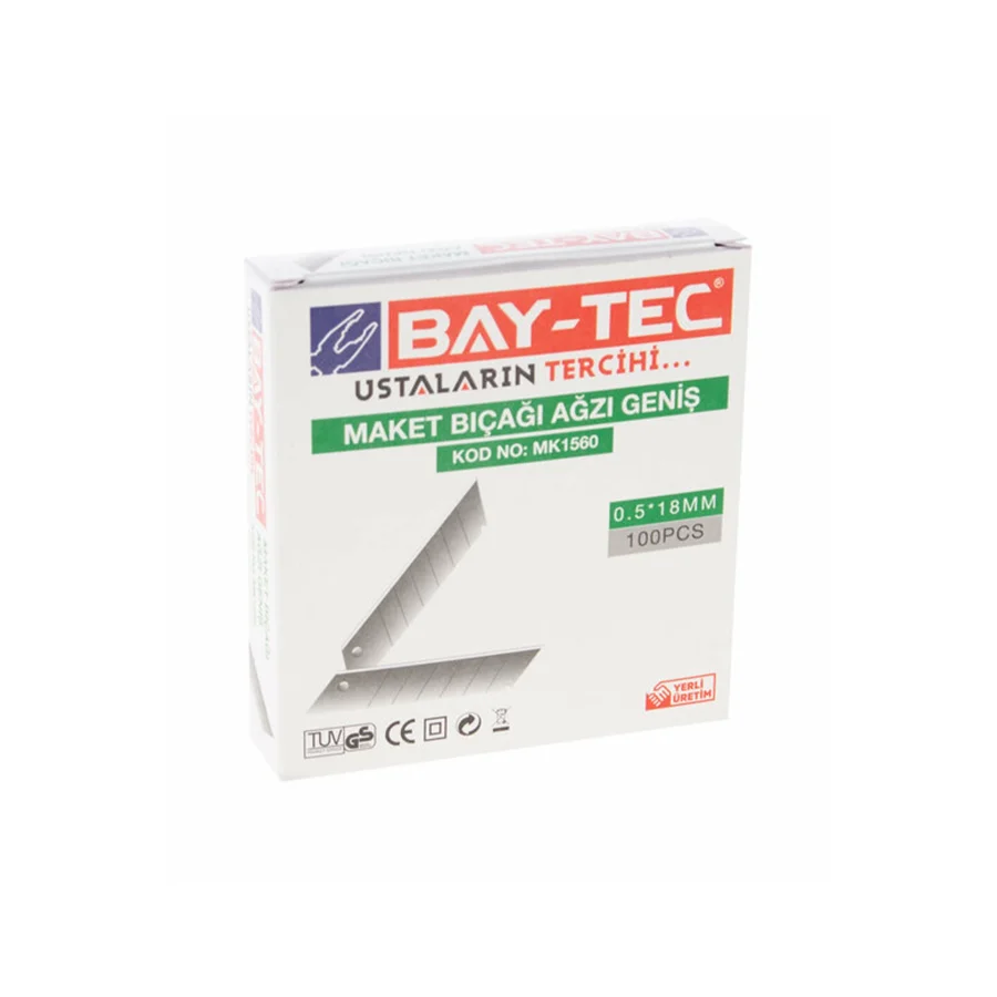 100lü 0.5x18mm Maket Bıçağı Ağzı Yedek Uç MK1560