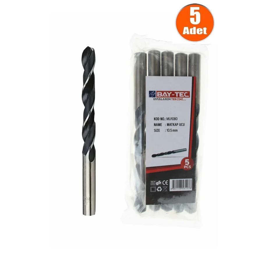 10.5mm Hss Matkap Ucu Paket 5 Adet