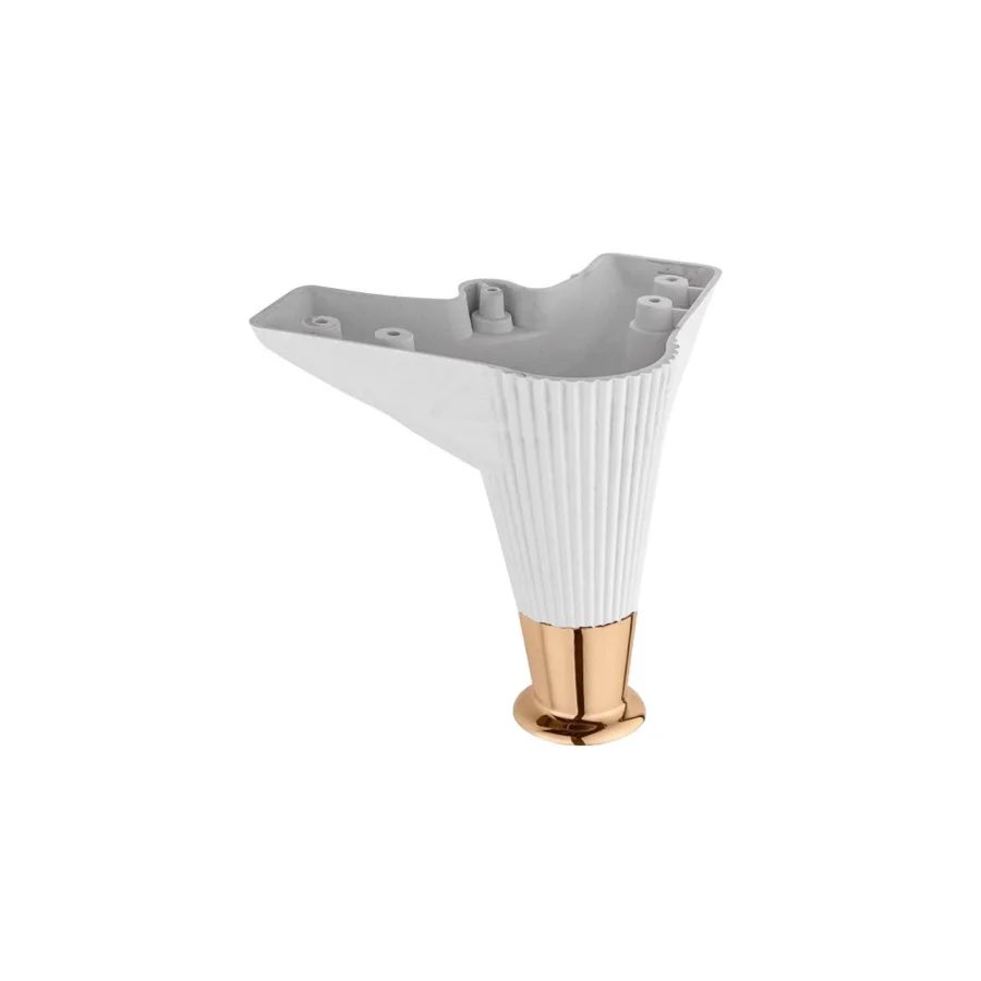 12 Cm Nefes Beyaz Altın Plastik Ayak Mobilya Ayağı