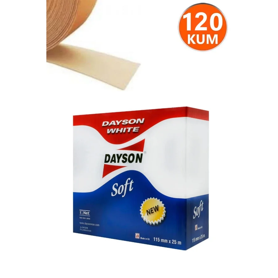 120 Kum Dayson Soft Sünger Zımpara Kutu 25 Metre