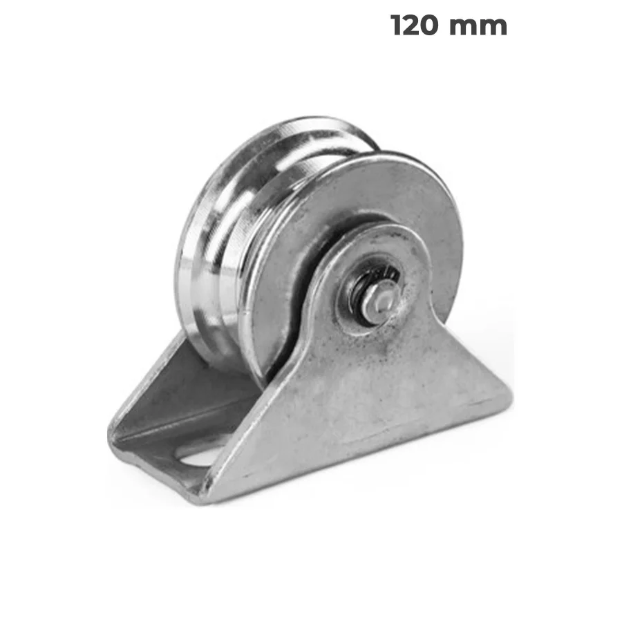 120mm Raylı Kapı Makarası Demir Kapı Tablalı Ray Tekeri