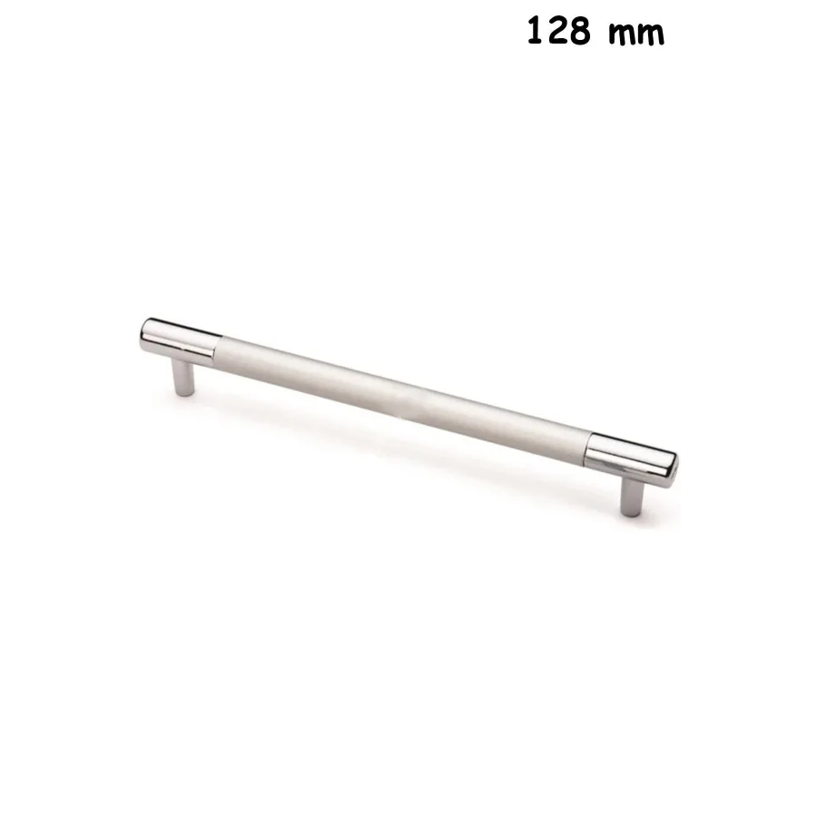 128 mm Hitit Alüminyum Boru Kulp Mobilya Dolap Kapak Çekmece Kulpu Mat Krom