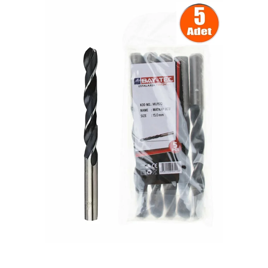 15mm Hss Matkap Ucu Paket 5 Adet